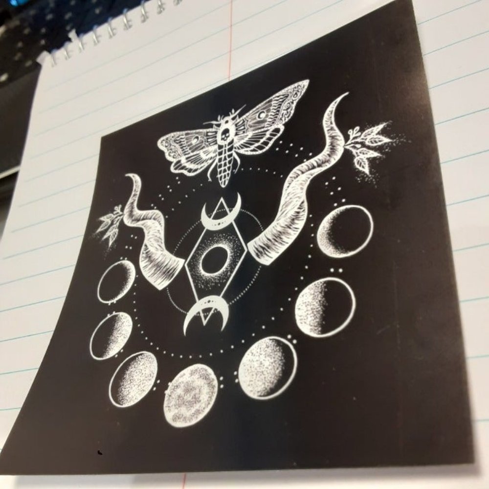 Mystical Majesty Sticker Phases Of The Moon Enter The Realm